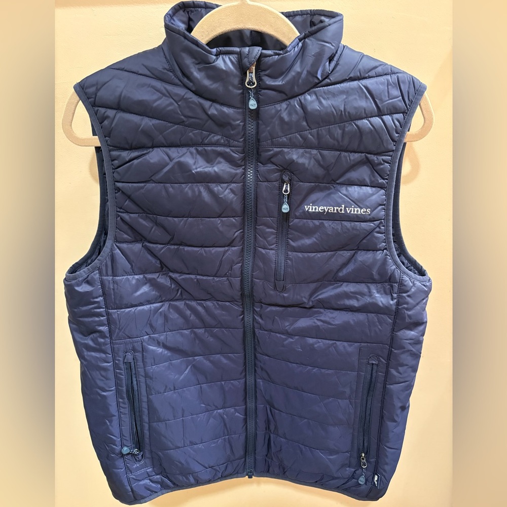 NWOT Vineyard Vines Men's Mountain Weekend Vest Nautical Navy Size Small